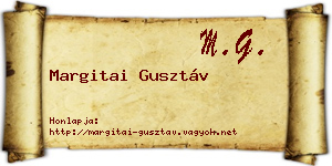 Margitai Gusztáv névjegykártya