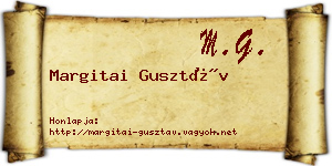 Margitai Gusztáv névjegykártya